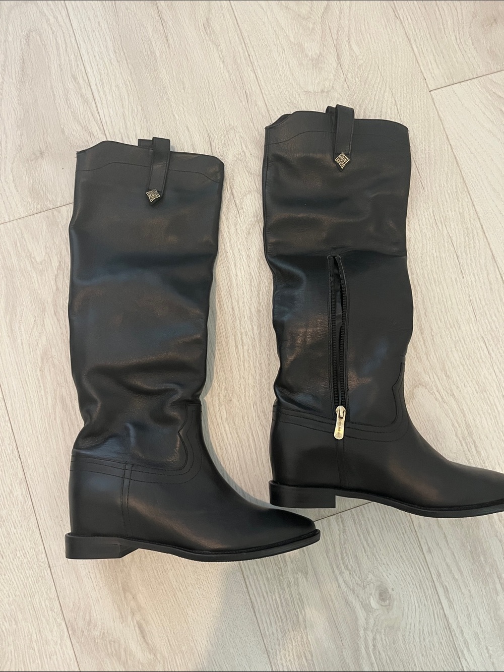 Paolo Black Over-the-Knee Riding Boots